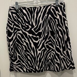 EP Pro Black and White Zebra Mini Skirt